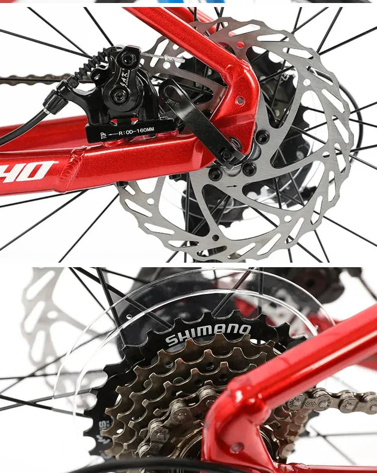 F, YUZE G240 7Speed Aluminum Disc Brake Bike Boy Girl Student Children Bicycle Teen Road bicicleta Ð²ÐµÐ»Ð¾ÑÐ¸Ð¿ÐµÐ´ Handlebar 380mm