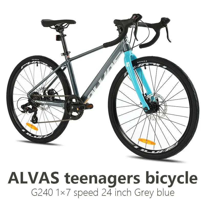 F, YUZE G240 7Speed Aluminum Disc Brake Bike Boy Girl Student Children Bicycle Teen Road bicicleta Ð²ÐµÐ»Ð¾ÑÐ¸Ð¿ÐµÐ´ Handlebar 380mm