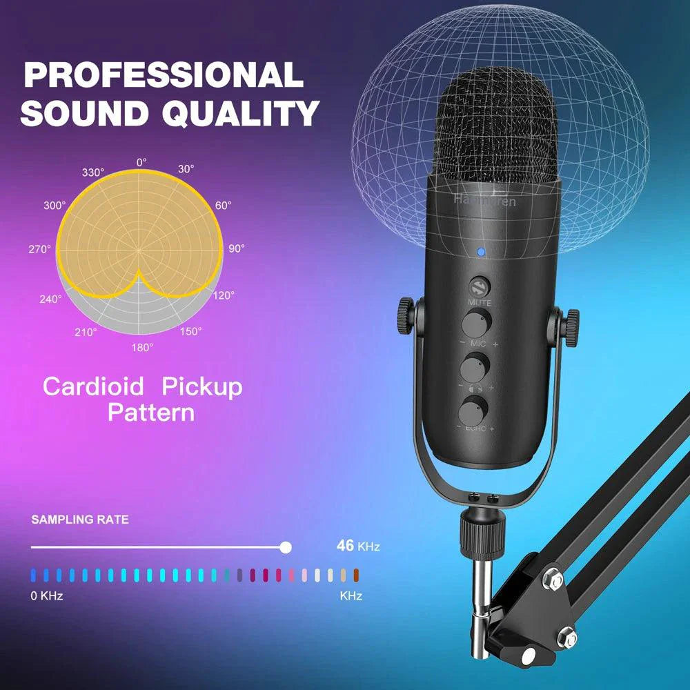 Haomuren USB Streaming Podcast Microphone Kit: Elevate Your Audio Game! ðŸŽ™ï¸