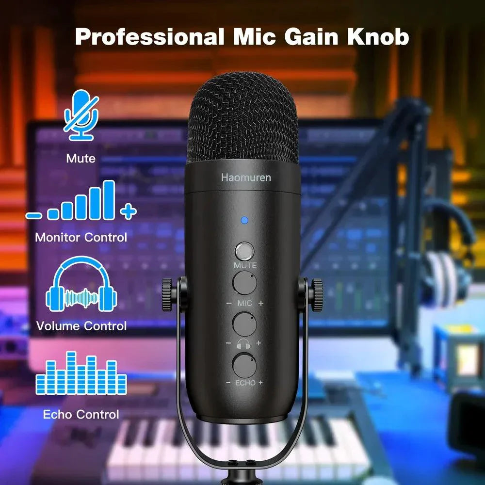 Haomuren USB Streaming Podcast Microphone Kit: Elevate Your Audio Game! ðŸŽ™ï¸