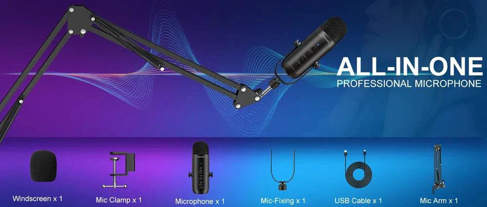 Haomuren USB Streaming Podcast Microphone Kit: Elevate Your Audio Game! ðŸŽ™ï¸