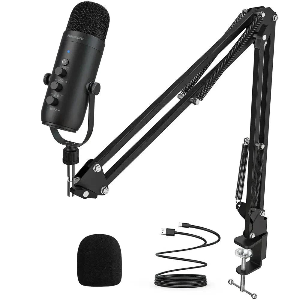 Haomuren USB Streaming Podcast Microphone Kit: Elevate Your Audio Game! ðŸŽ™ï¸