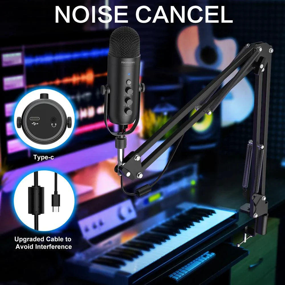 Haomuren USB Streaming Podcast Microphone Kit: Elevate Your Audio Game! ðŸŽ™ï¸